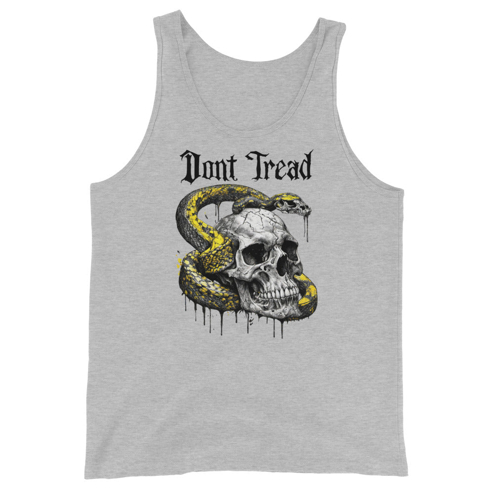 Don't Tread Snake & Skull 2nd Amendment Men's Tank Top Athletic Heather