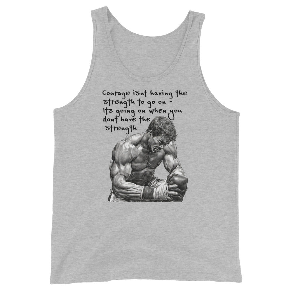 Courage and Strength Men's Tank Top Athletic Heather