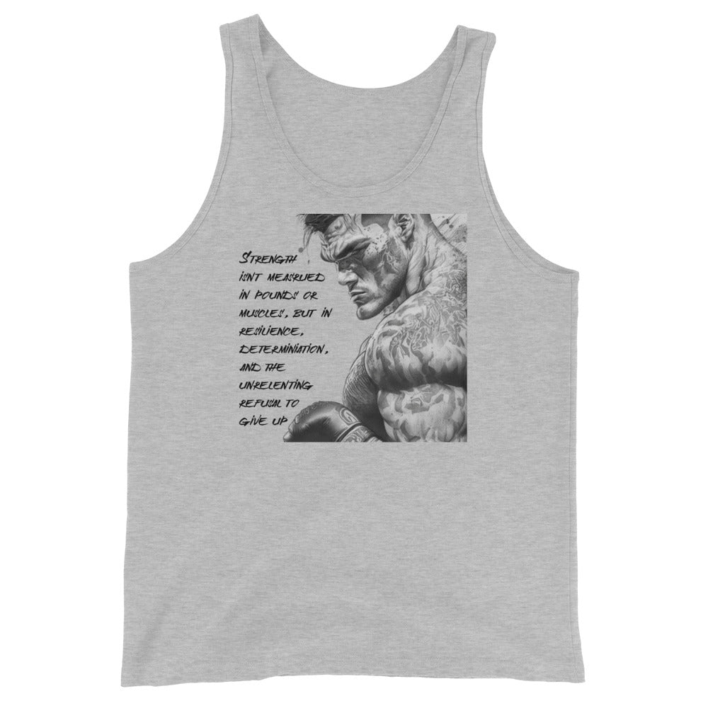 Strength and Determination Men's Tank Top Athletic Heather