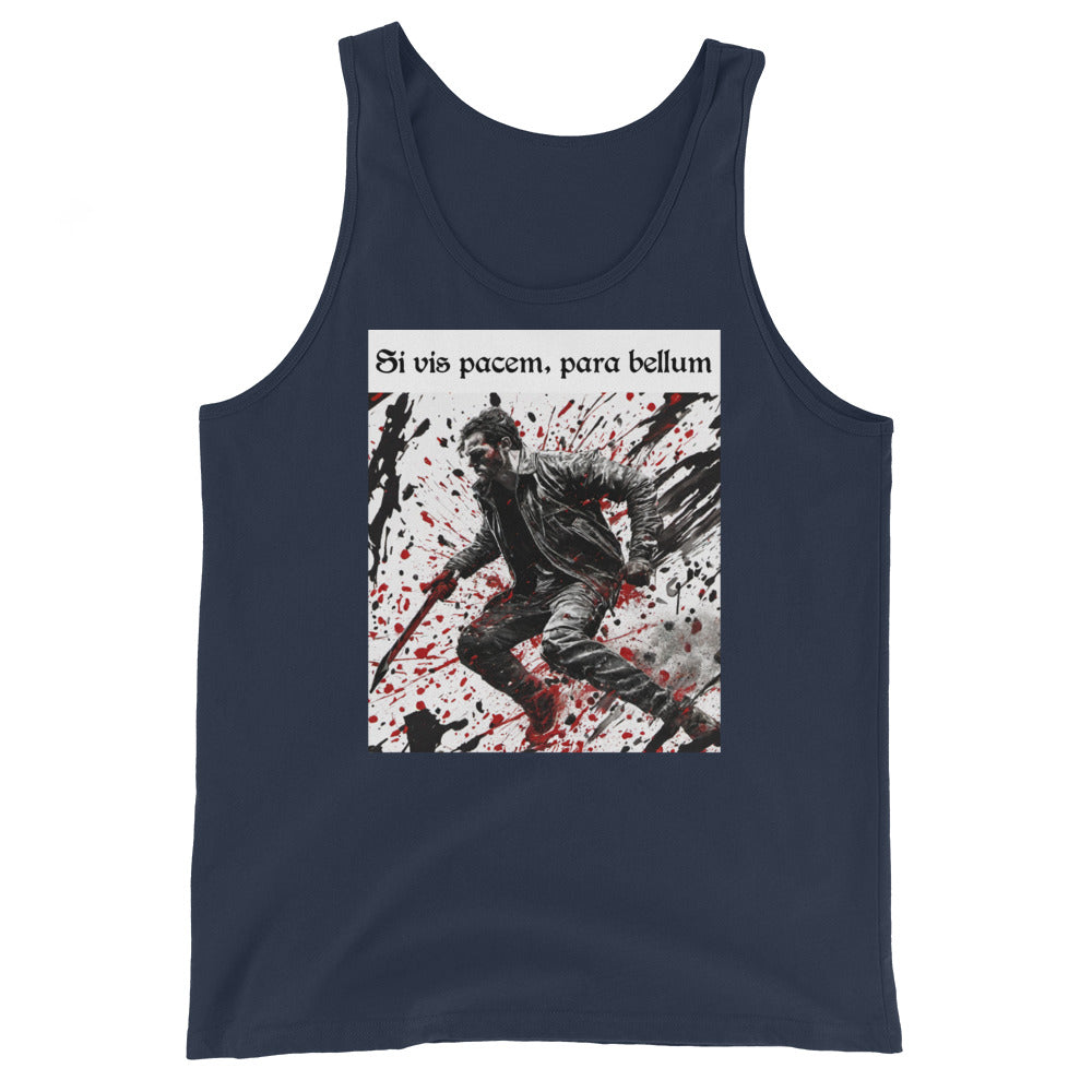 If You Want Peace, Prepare for War Men's Tank Top Navy