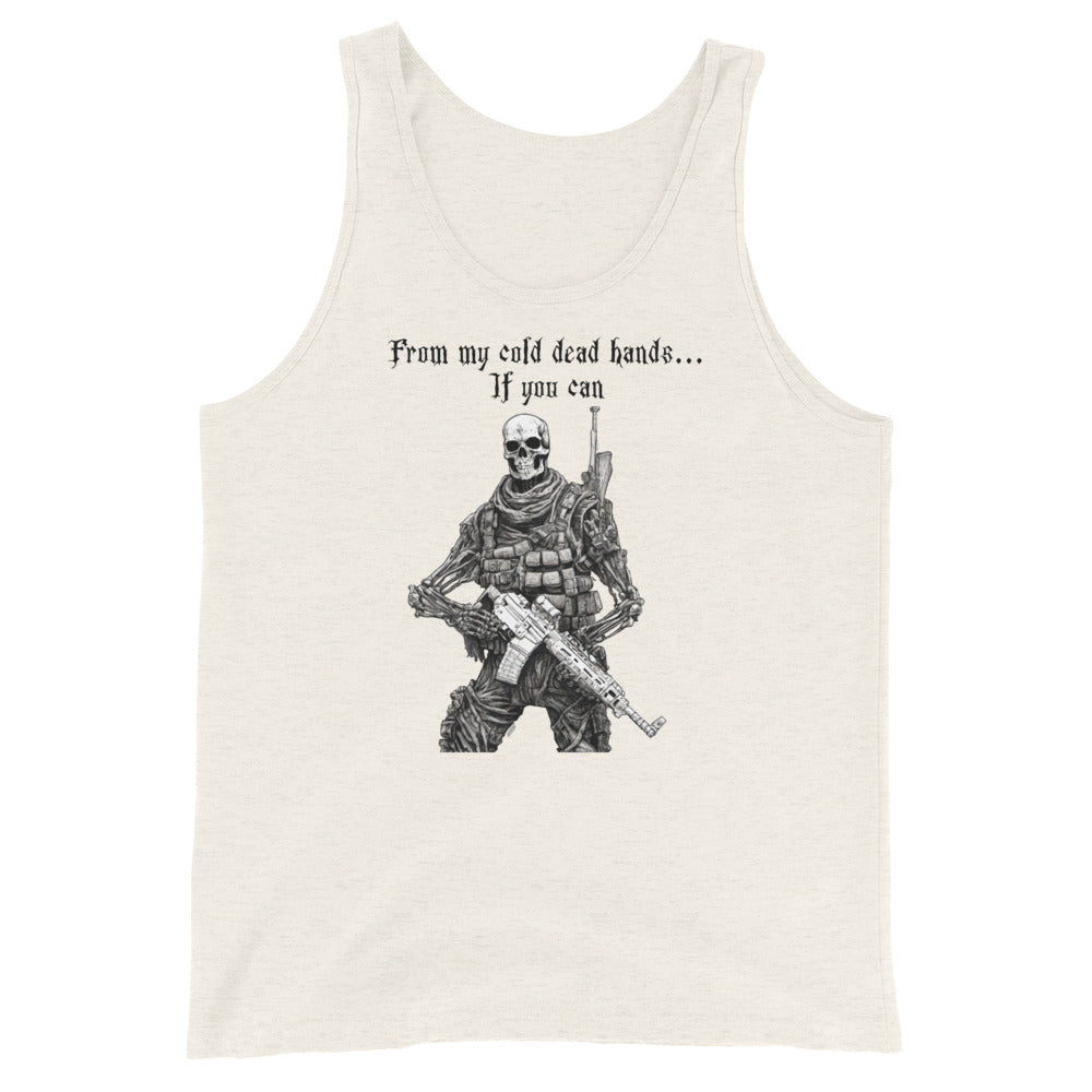 From My Cold Dead Hands Men's Tank Top Oatmeal Triblend