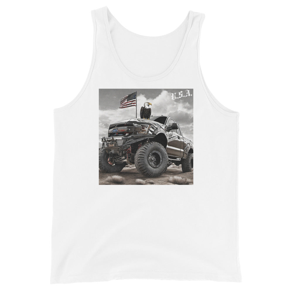 U.S.A. Proud Men's Tank Top White