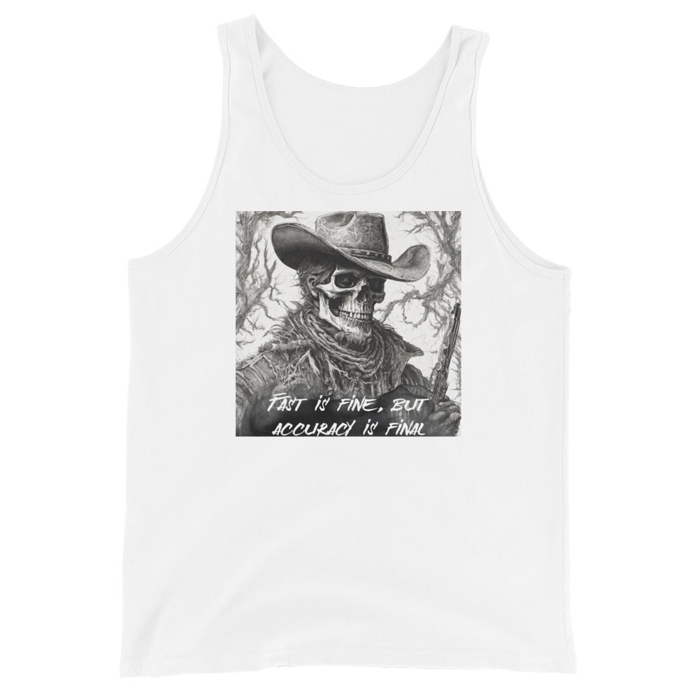 Accuracy is Final Men's Tank Top White