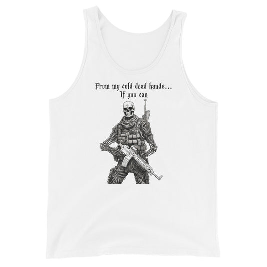 From My Cold Dead Hands Men's Tank Top White