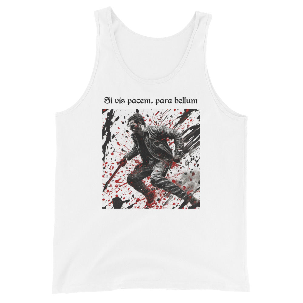 If You Want Peace, Prepare for War Men's Tank Top White