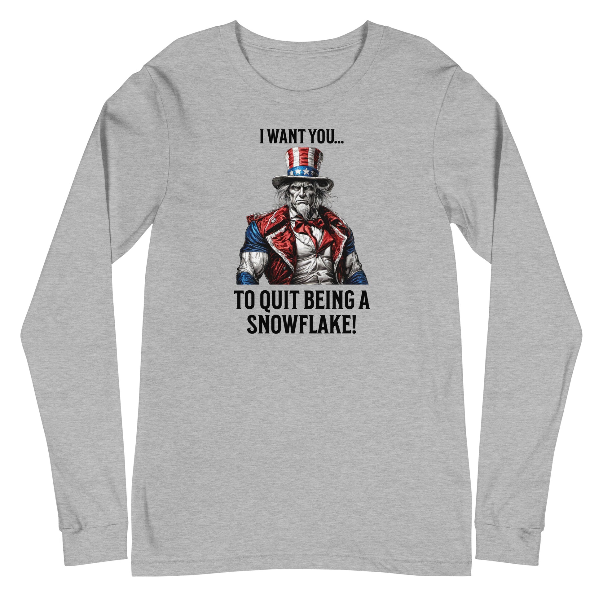 Quit Being a Snowflake Long Sleeve Tee Athletic Heather
