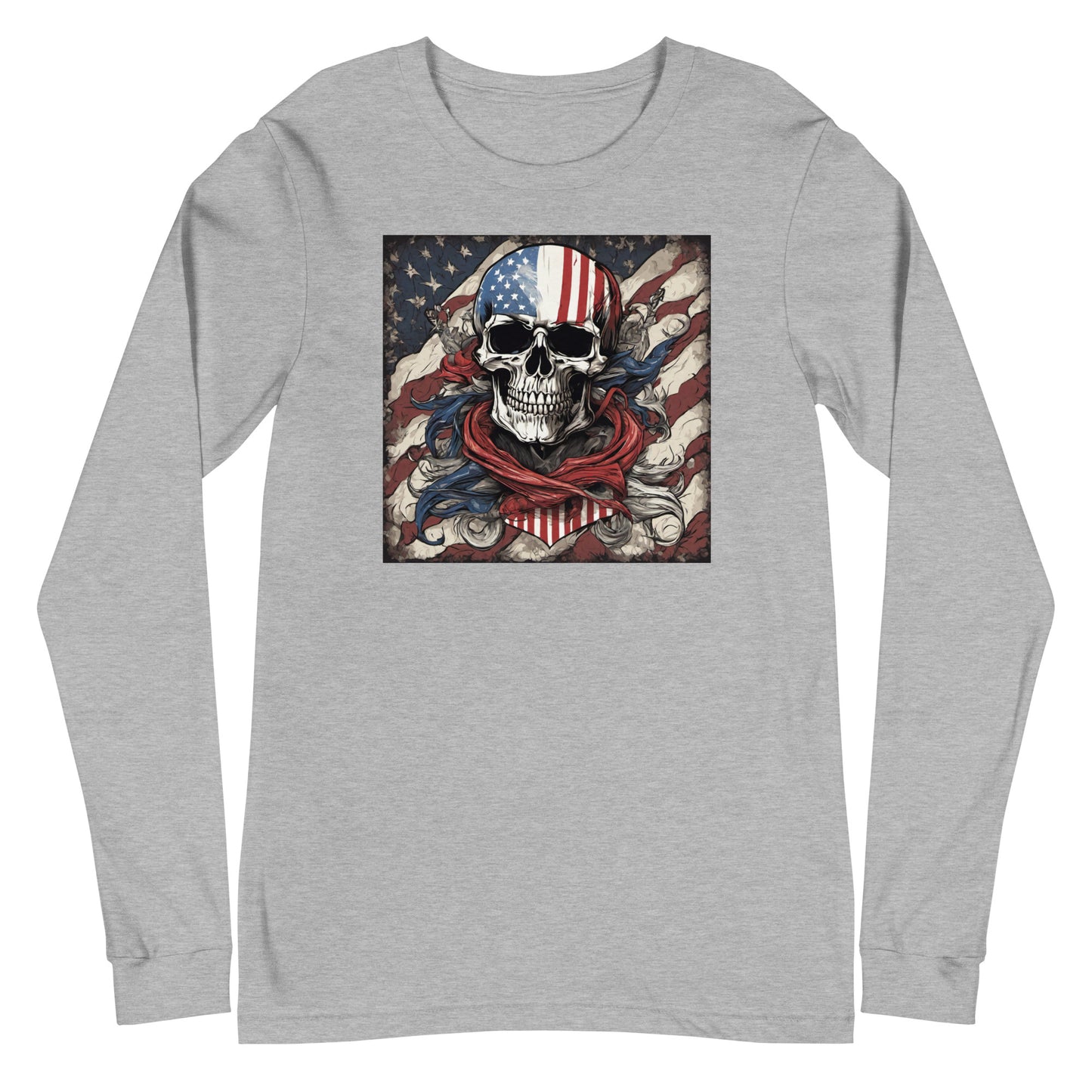 Red, White, & Blue Swashbuckler Long Sleeve Tee Athletic Heather
