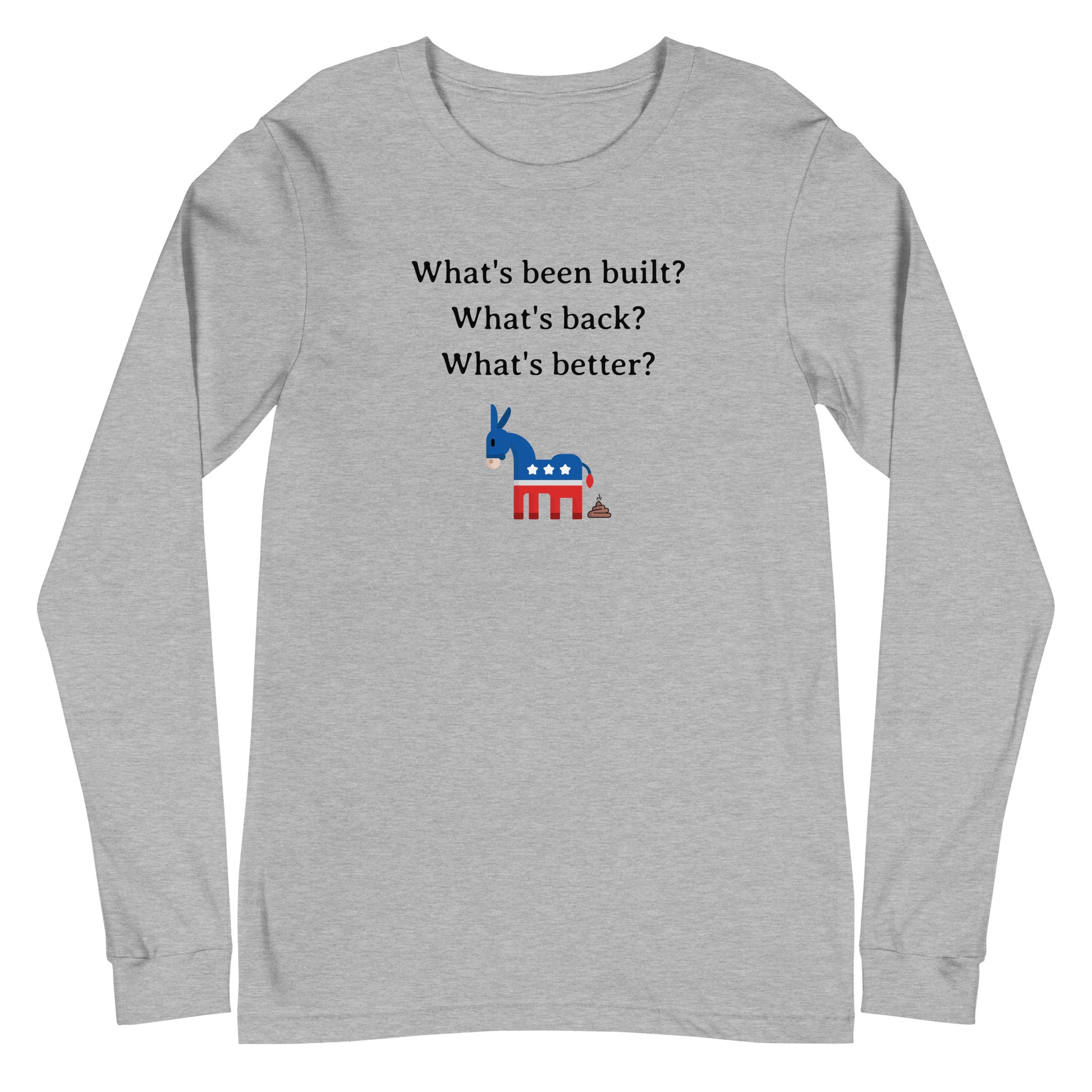 Liberal Lies Graphic Long Sleeve Tee Athletic Heather