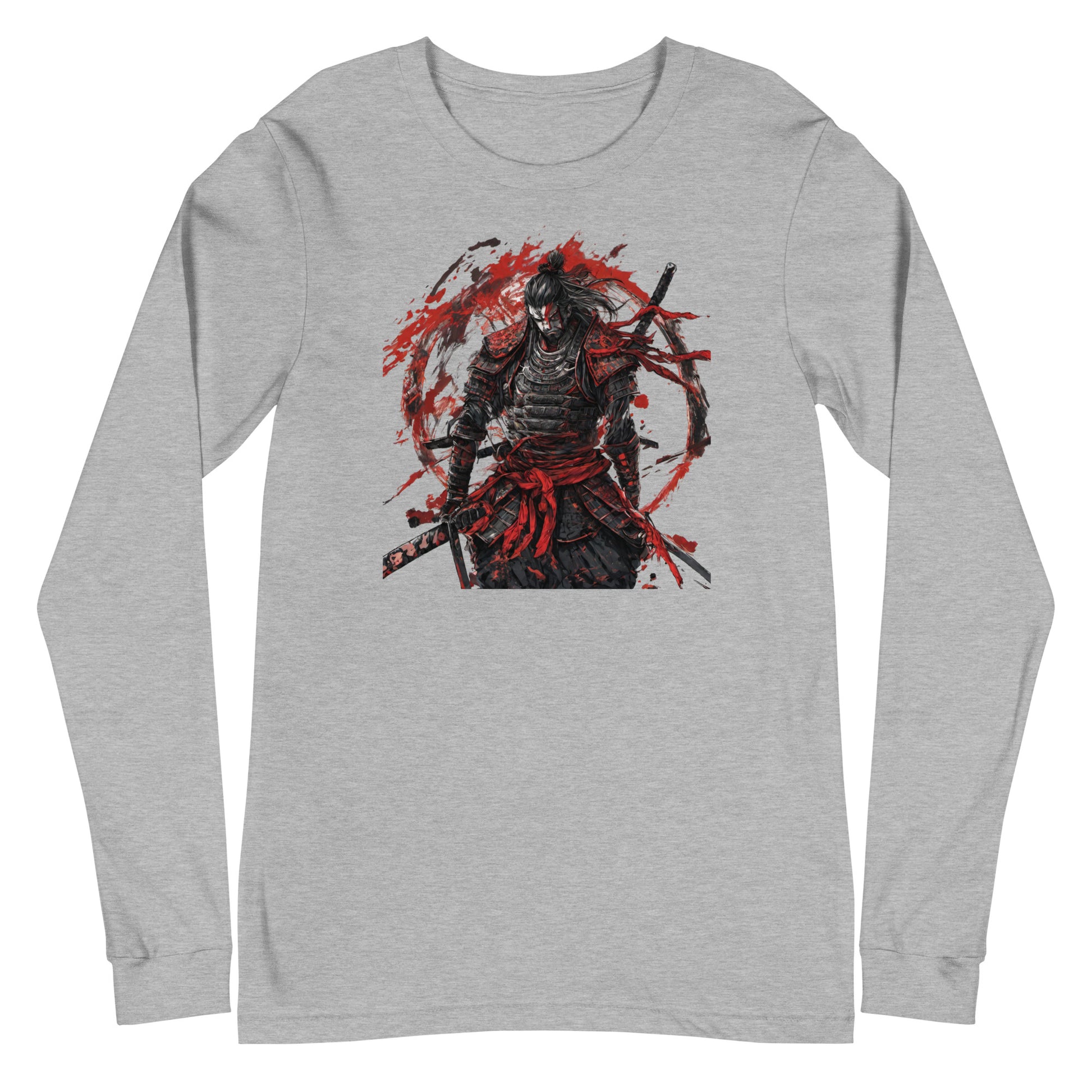 Art of War Long Sleeve Graphic Tee Athletic Heather