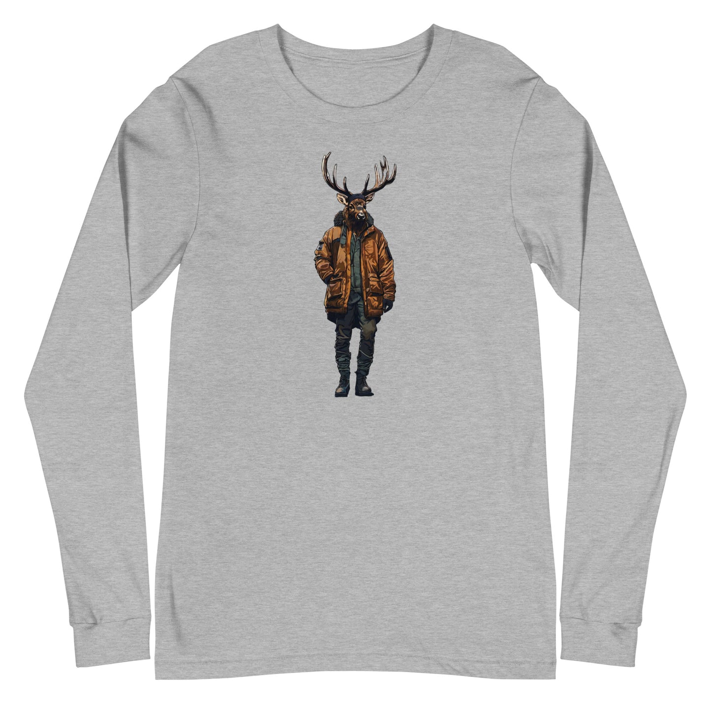 Urban Bull Elk Long Sleeve Tee Athletic Heather