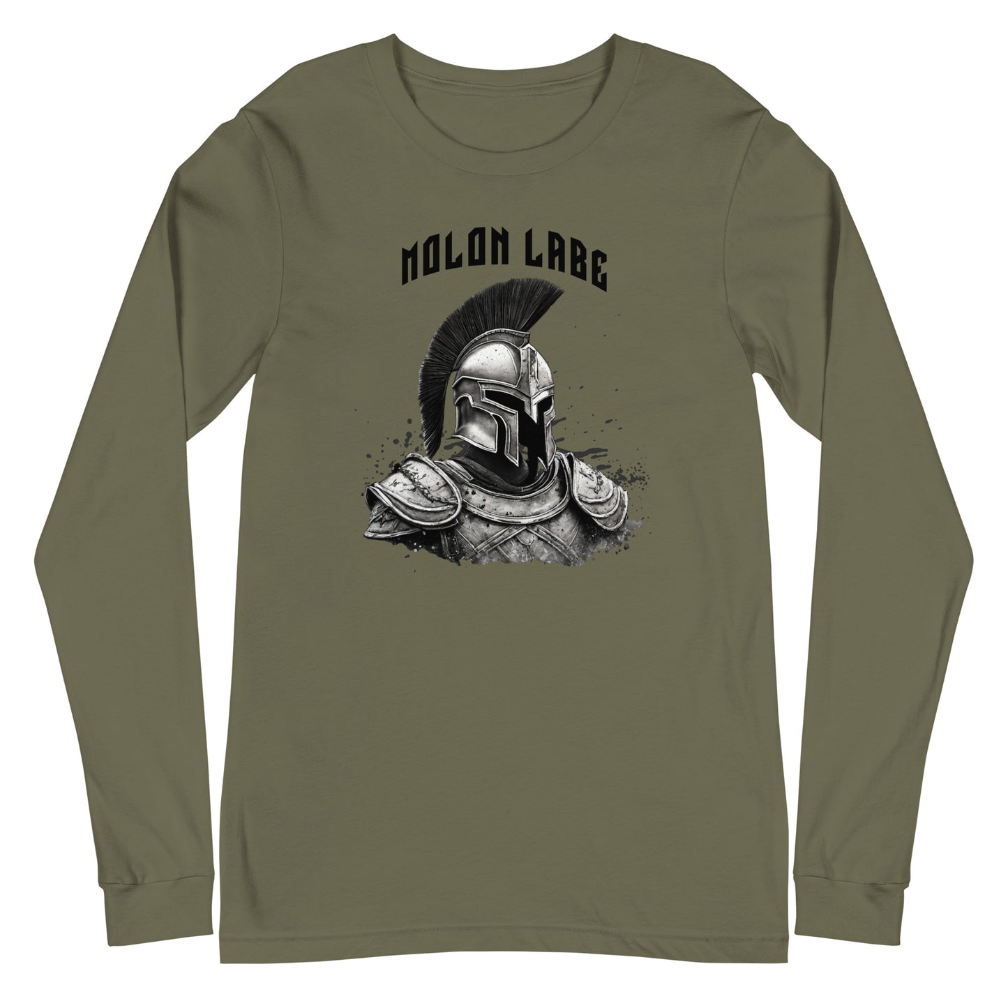 Molon Labe Long Sleeve Tee Military Green