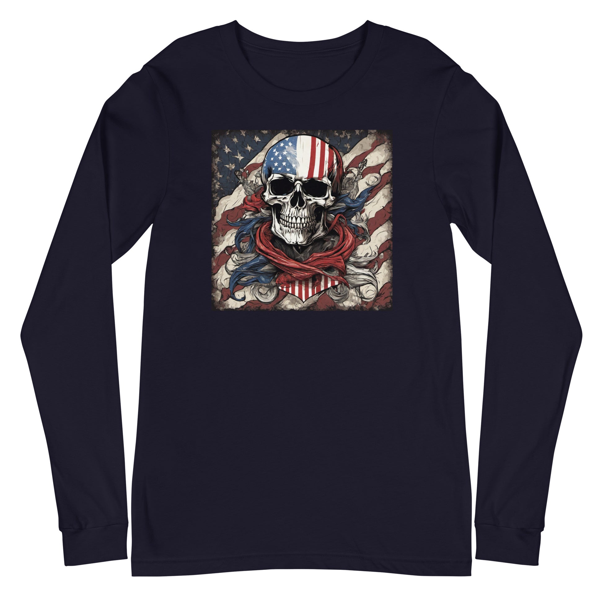Red, White, & Blue Swashbuckler Long Sleeve Tee Navy