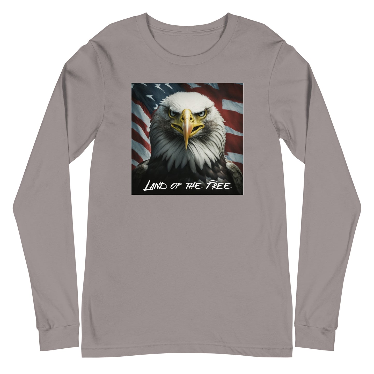 Land of the Free Graphic Long Sleeve Tee Storm