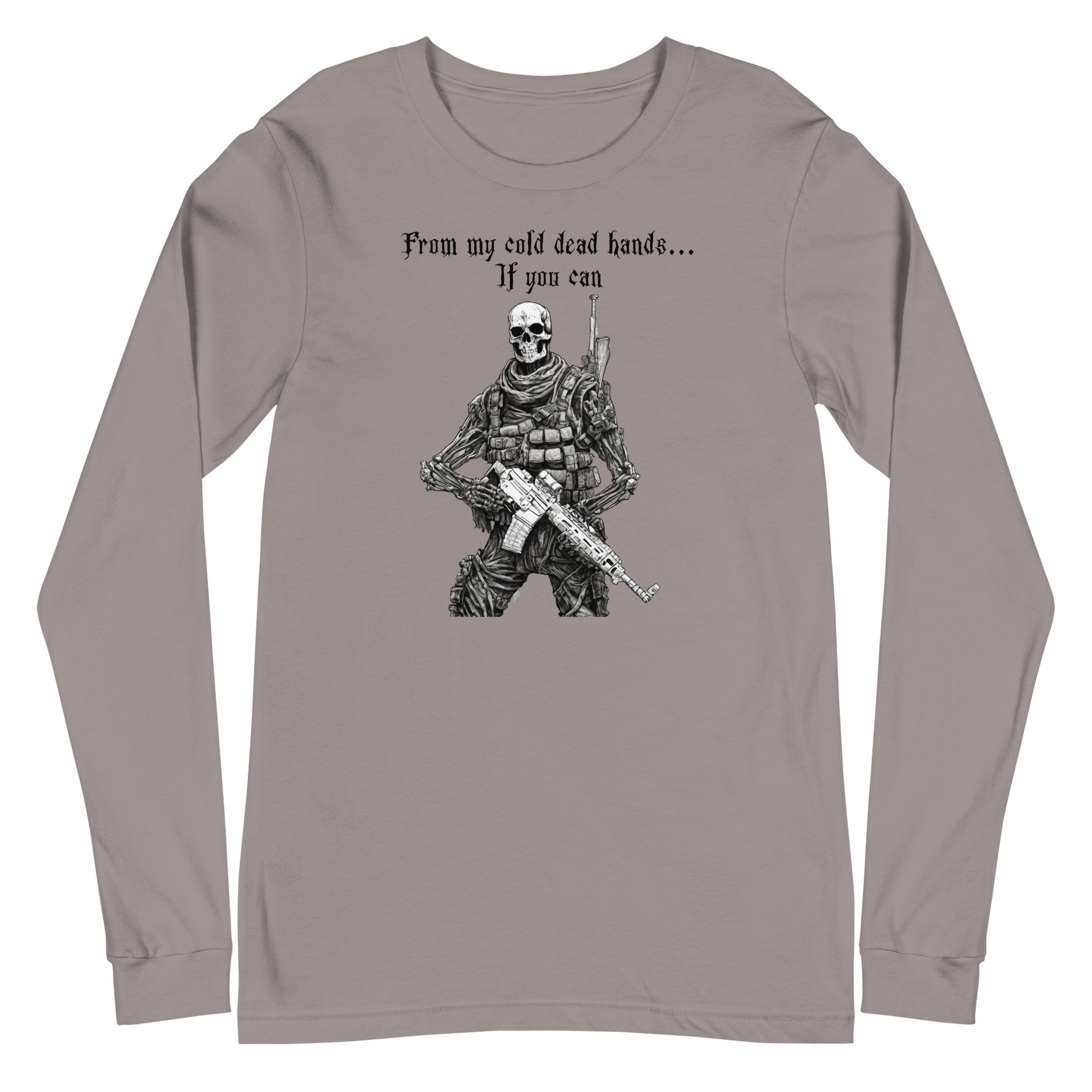 From My Cold Dead Hands Men's Graphic Long Sleeve Tee Storm