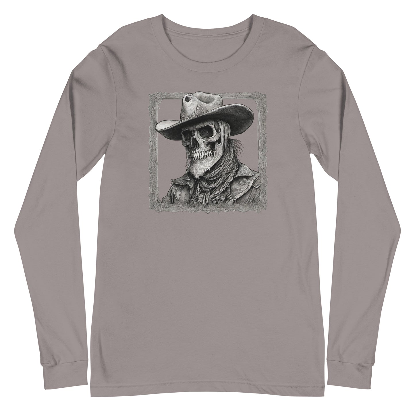 Cowboy Reaper Long Sleeve Graphic Tee Storm