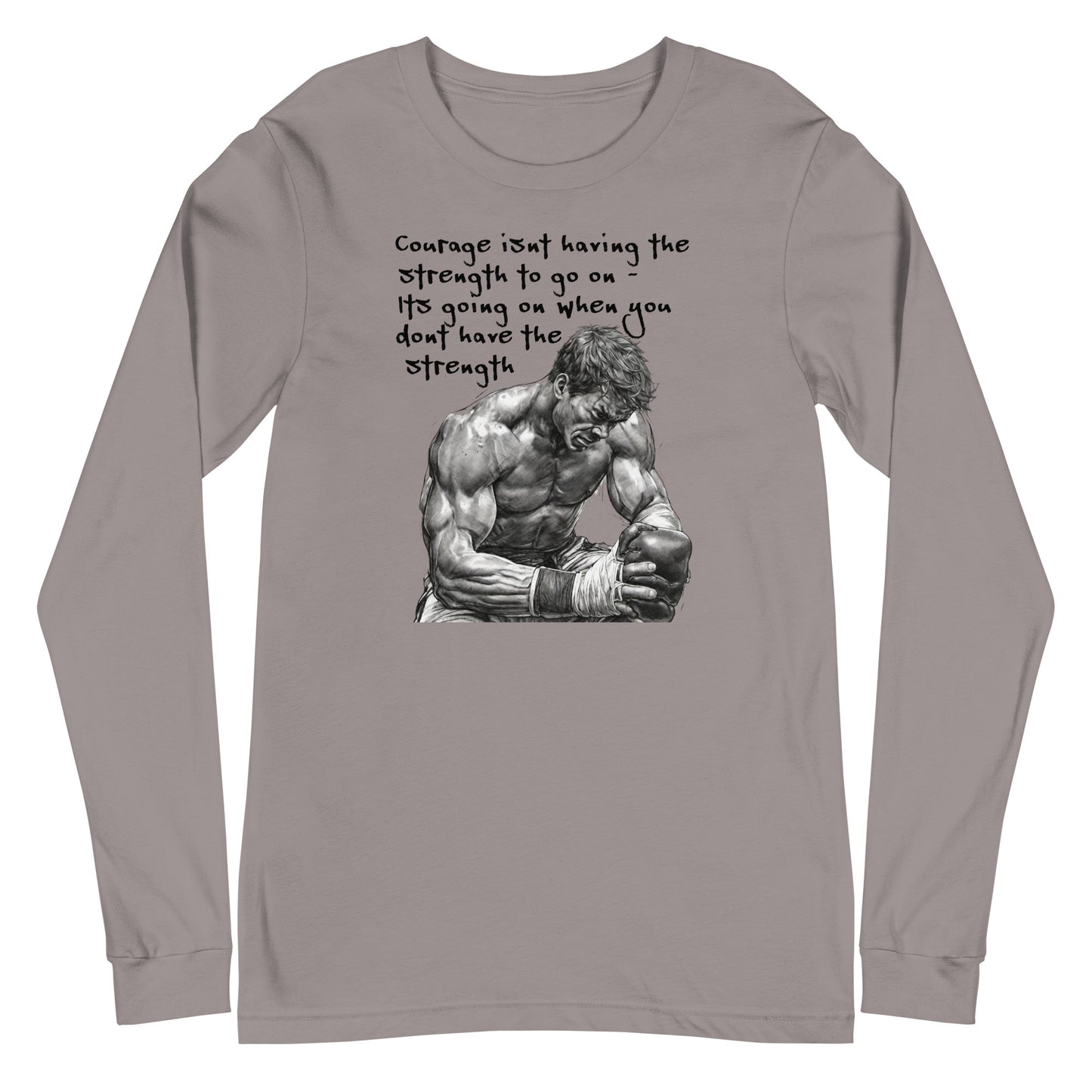 Courage and Strength Men's Long Sleeve Tee Storm