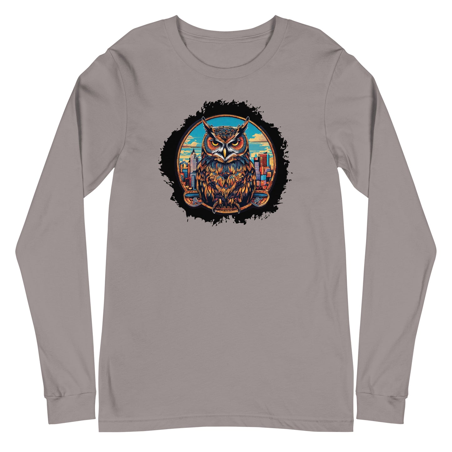Owl in the City Emblem Long Sleeve Tee Storm