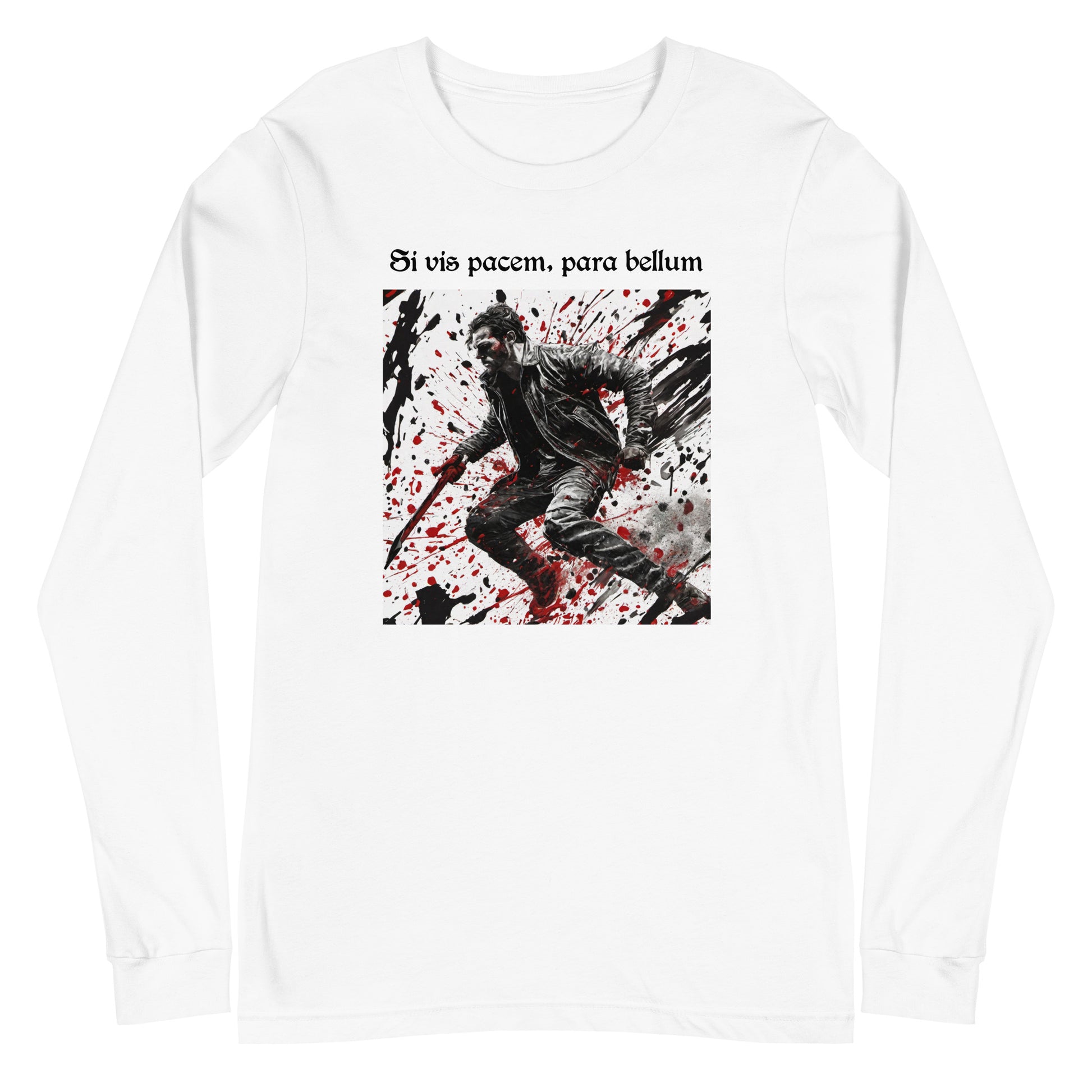 If You Want Peace, Prepare for War Men's Long Sleeve Tee White