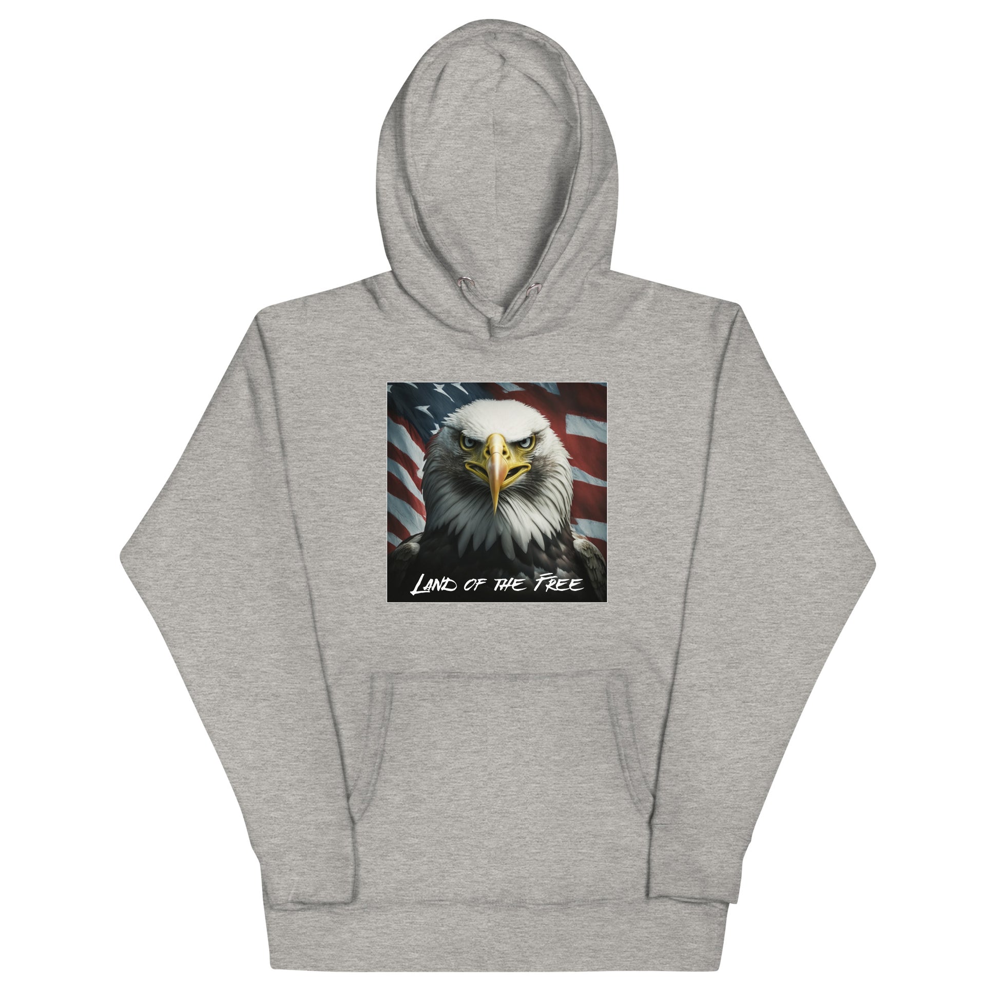Land of the Free Graphic Hoodie Carbon Grey