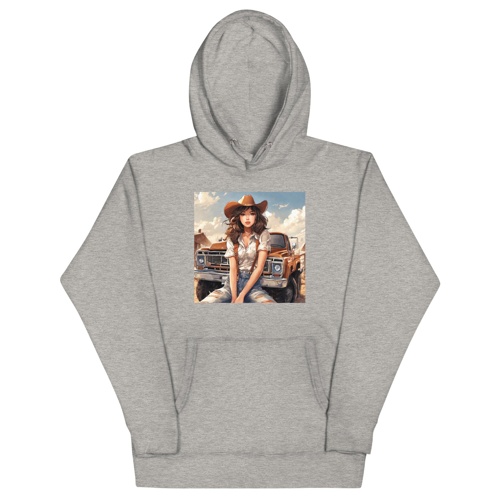 Cowgirl Cutie Graphic Hoodie Carbon Grey