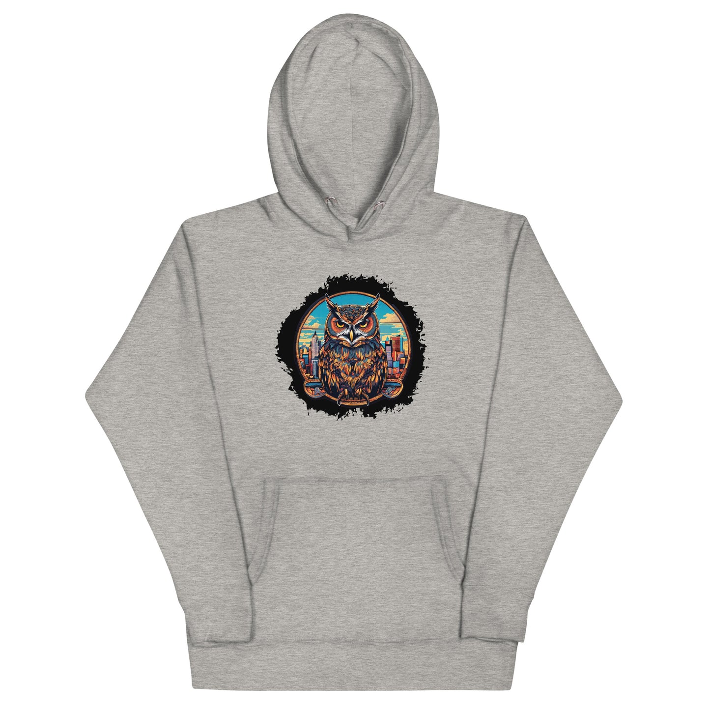 Owl in the City Emblem Hoodie Carbon Grey