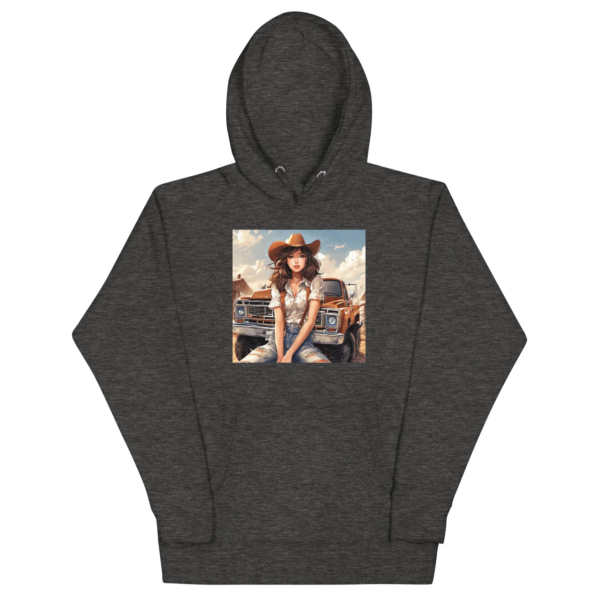 Cowgirl Cutie Graphic Hoodie Charcoal Heather