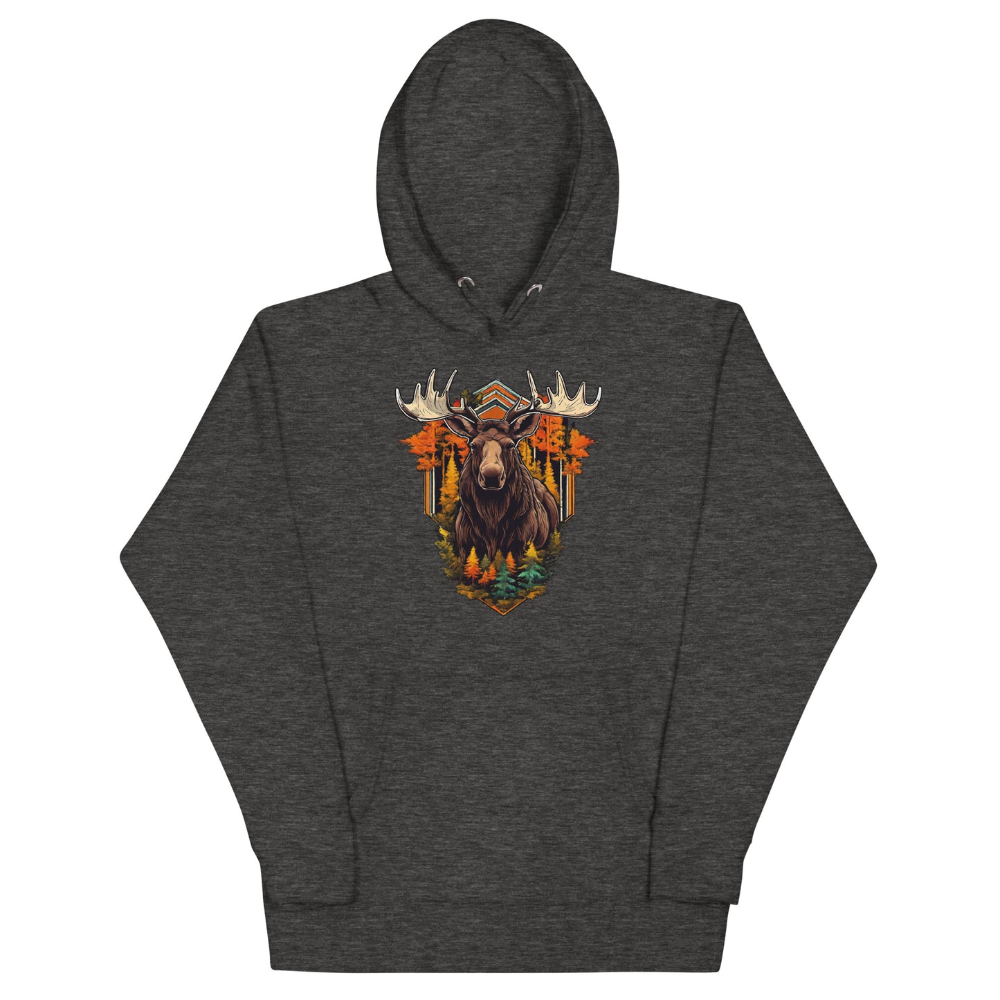 Moose & Forest Emblem Hoodie Charcoal Heather