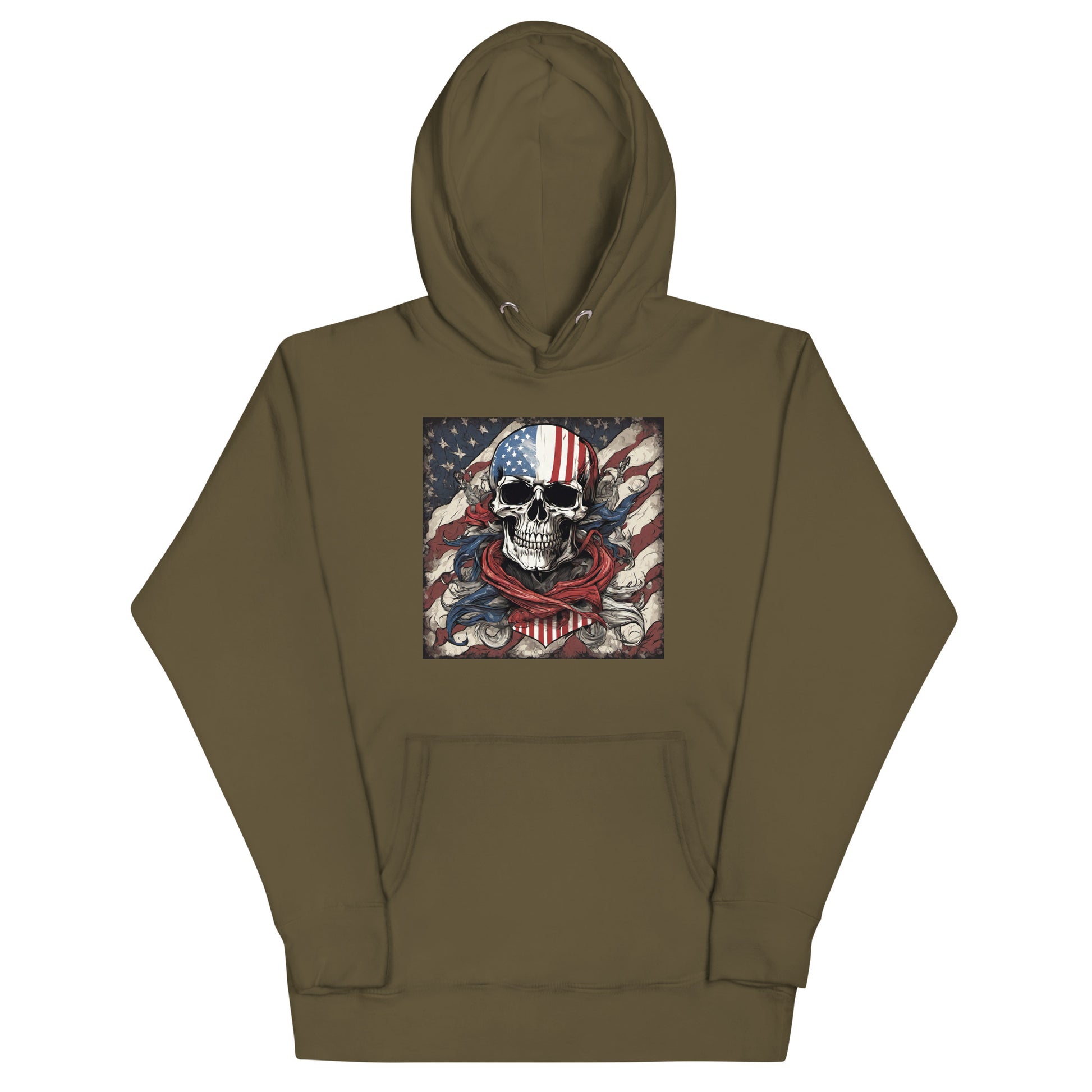 Red, White, & Blue Swashbuckler Hoodie Military Green