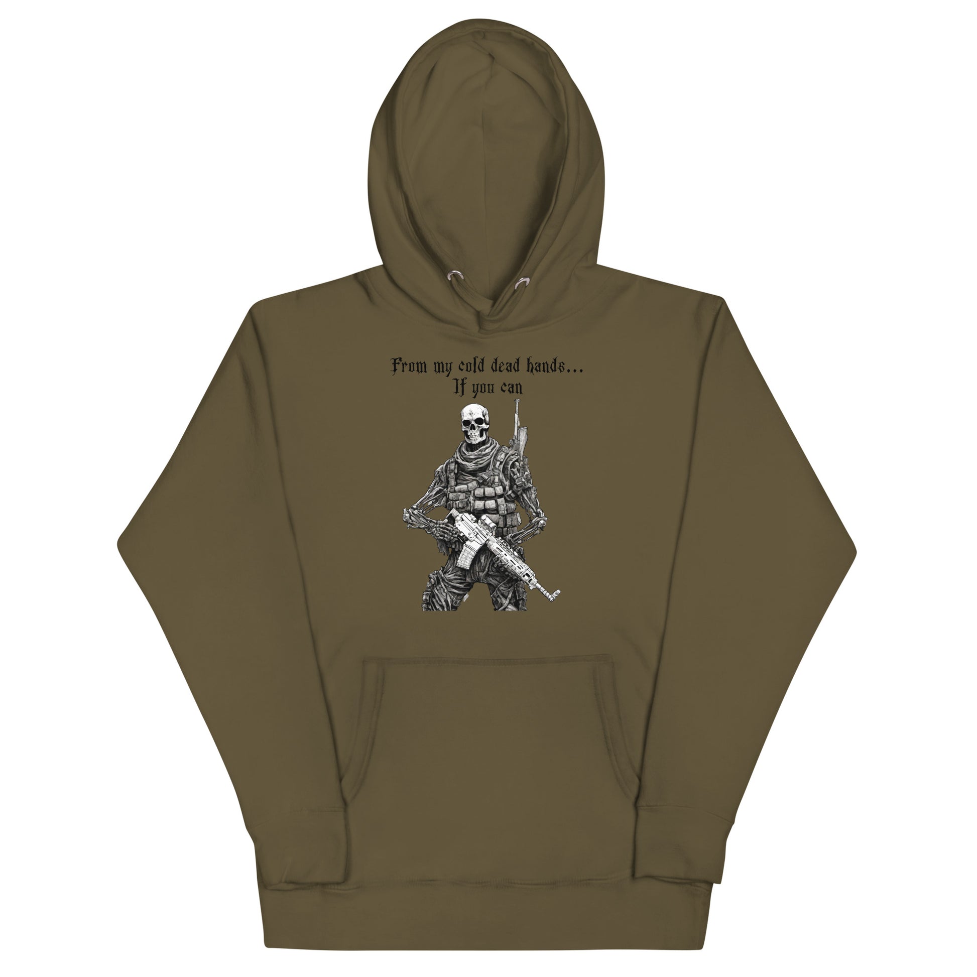 From My Cold Dead Hands Men's Hoodie Military Green