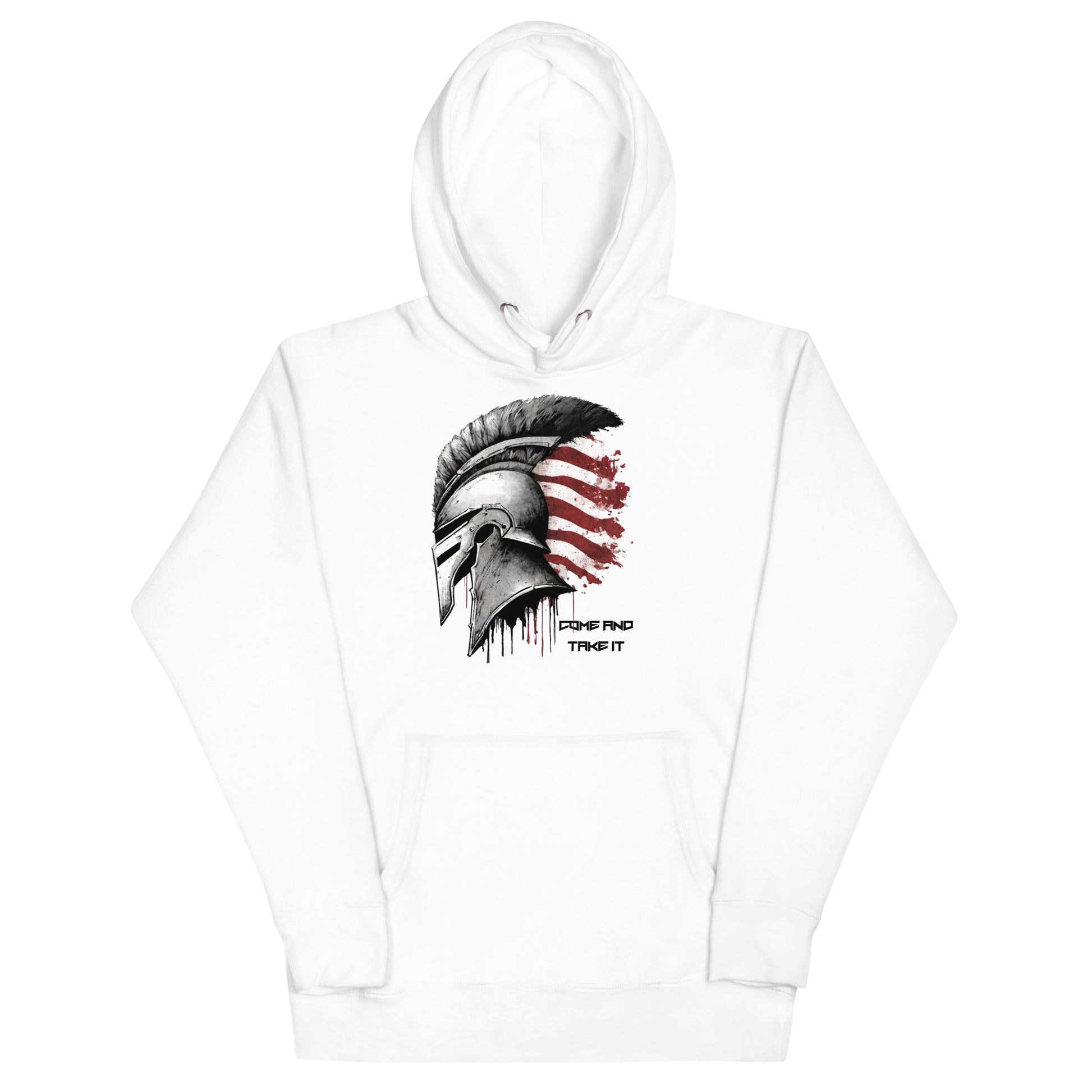 Come And Take It Spartan Hoodie White