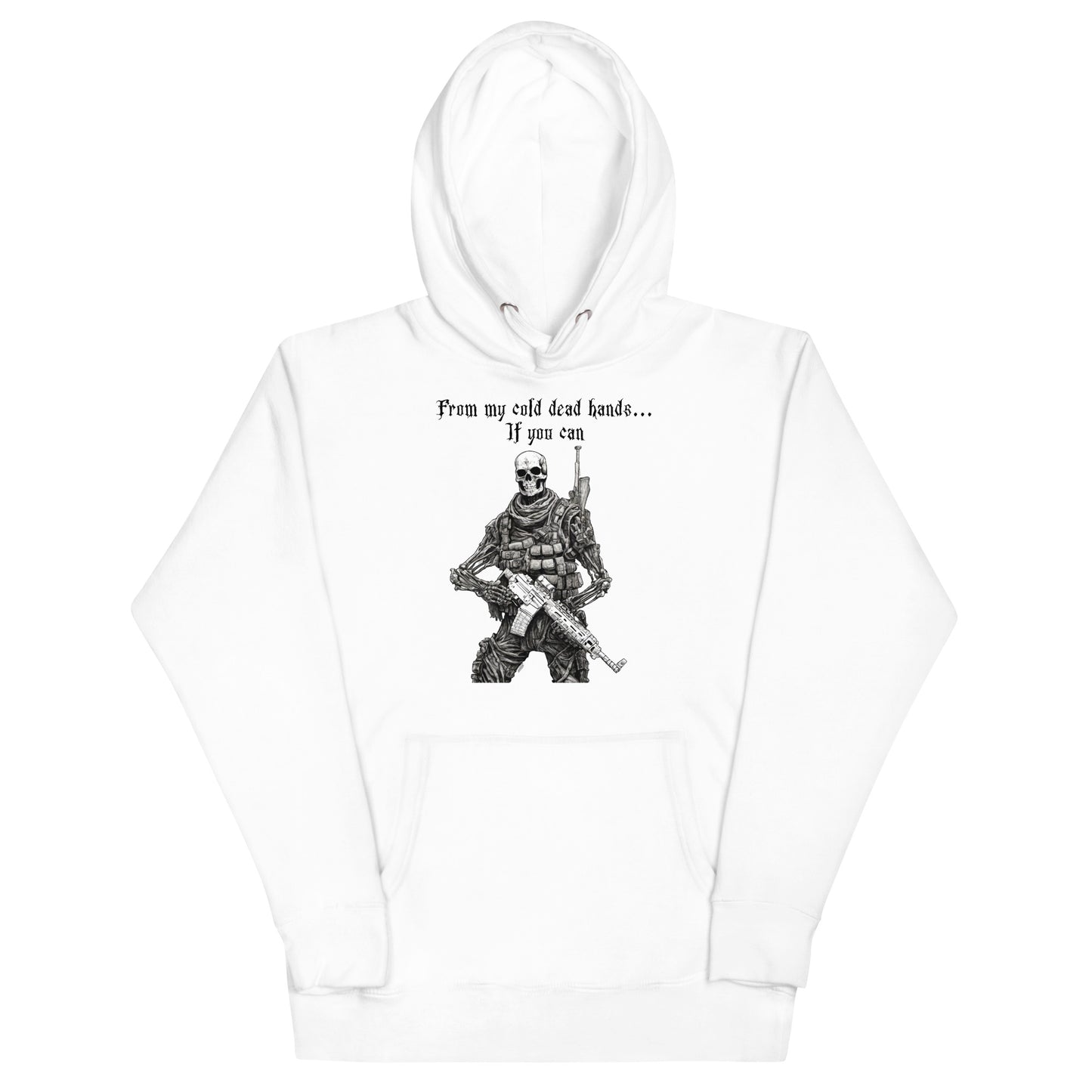From My Cold Dead Hands Men's Hoodie White