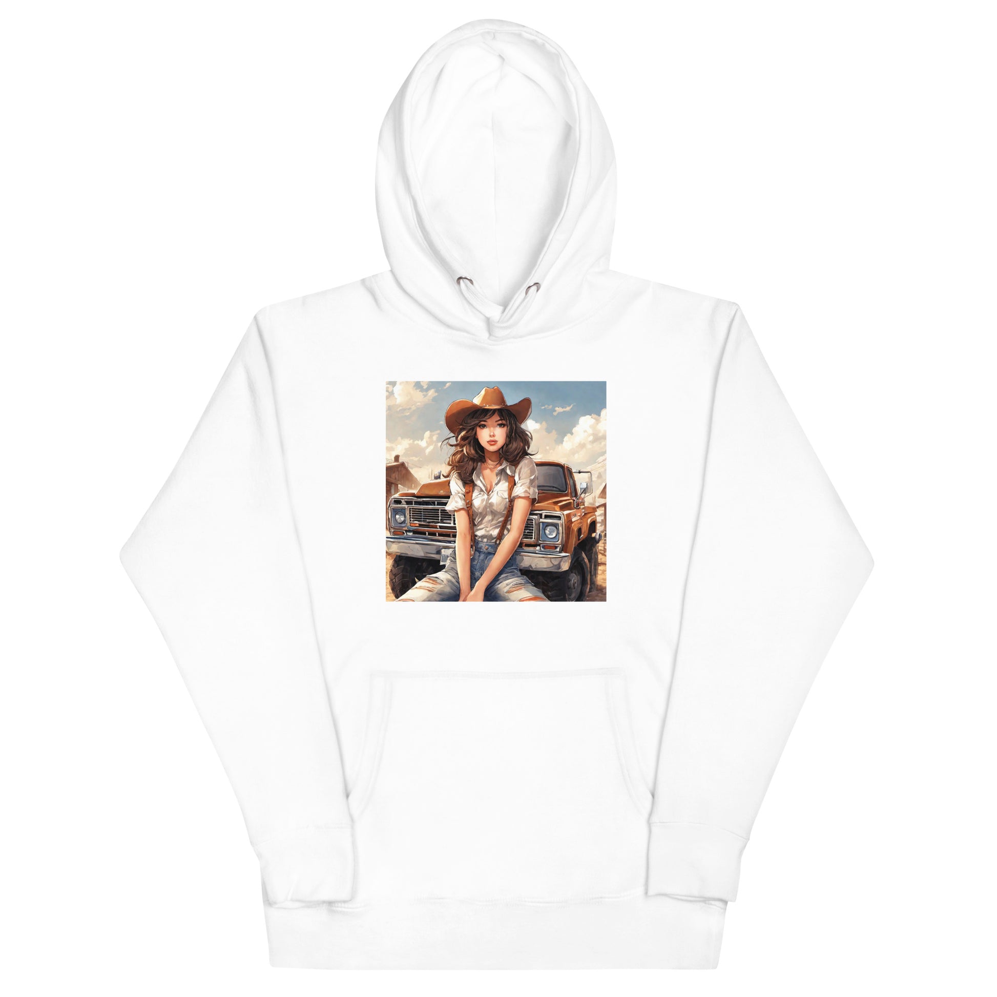 Cowgirl Cutie Graphic Hoodie White