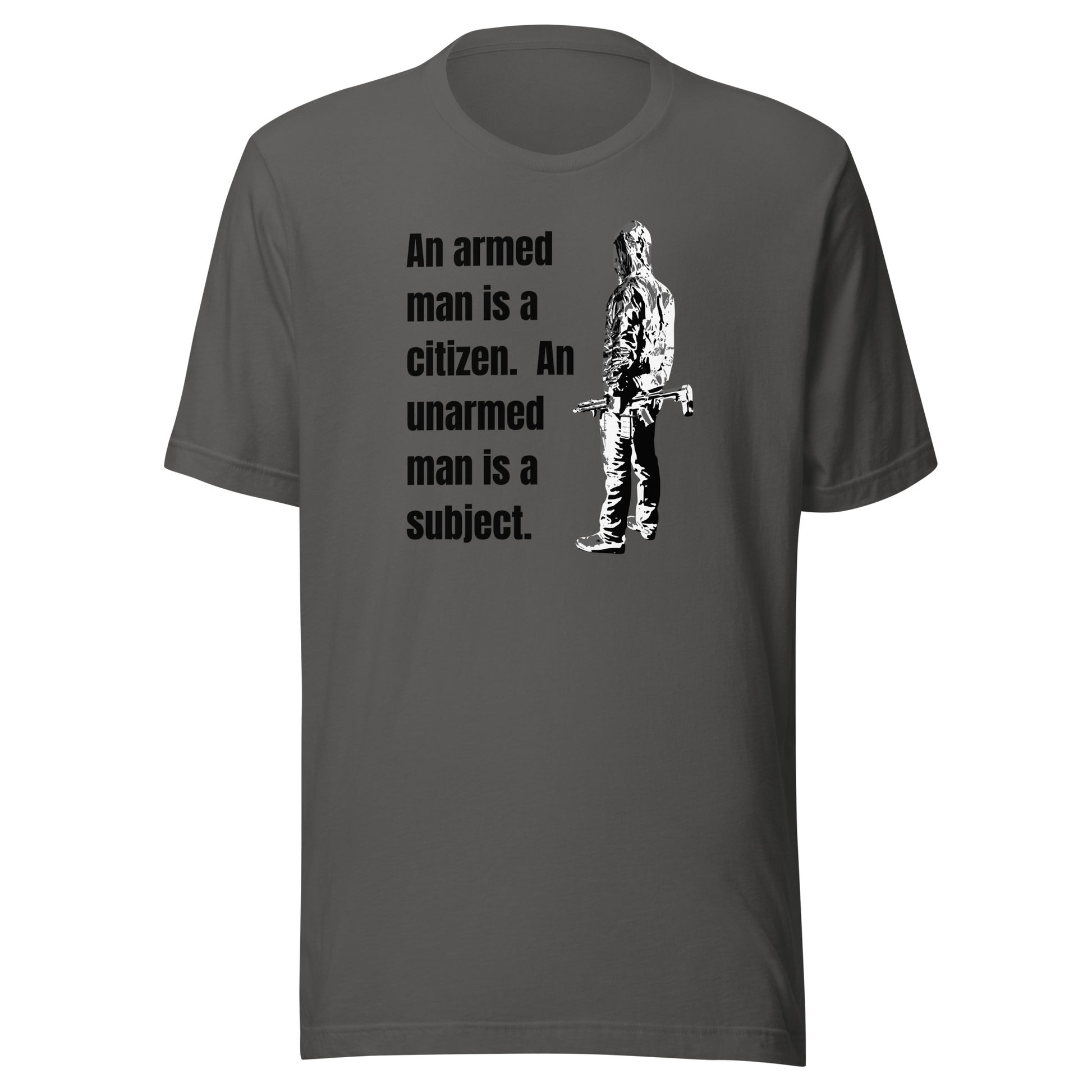 Citizen, not Subject 2nd Amendment T-Shirt Asphalt