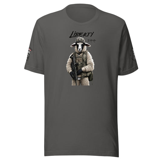 Liberty Lamb IYKYK (logo & minuteman sleeve) Limited Men's T-Shirt Asphalt
