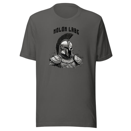 Molon Labe Spartan Graphic Men's T-Shirt Asphalt