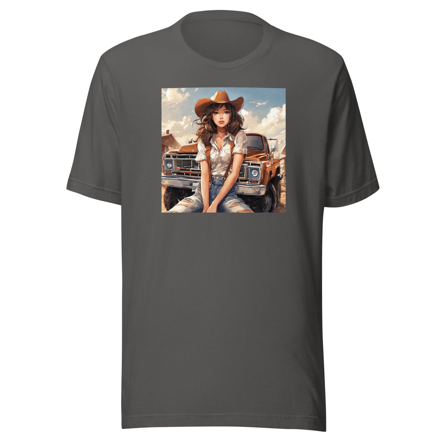 Cowgirl Cutie Men's T-Shirt Asphalt