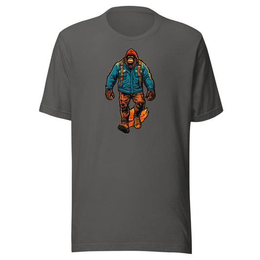 Bigfoot on a Hike Men's T-Shirt Asphalt