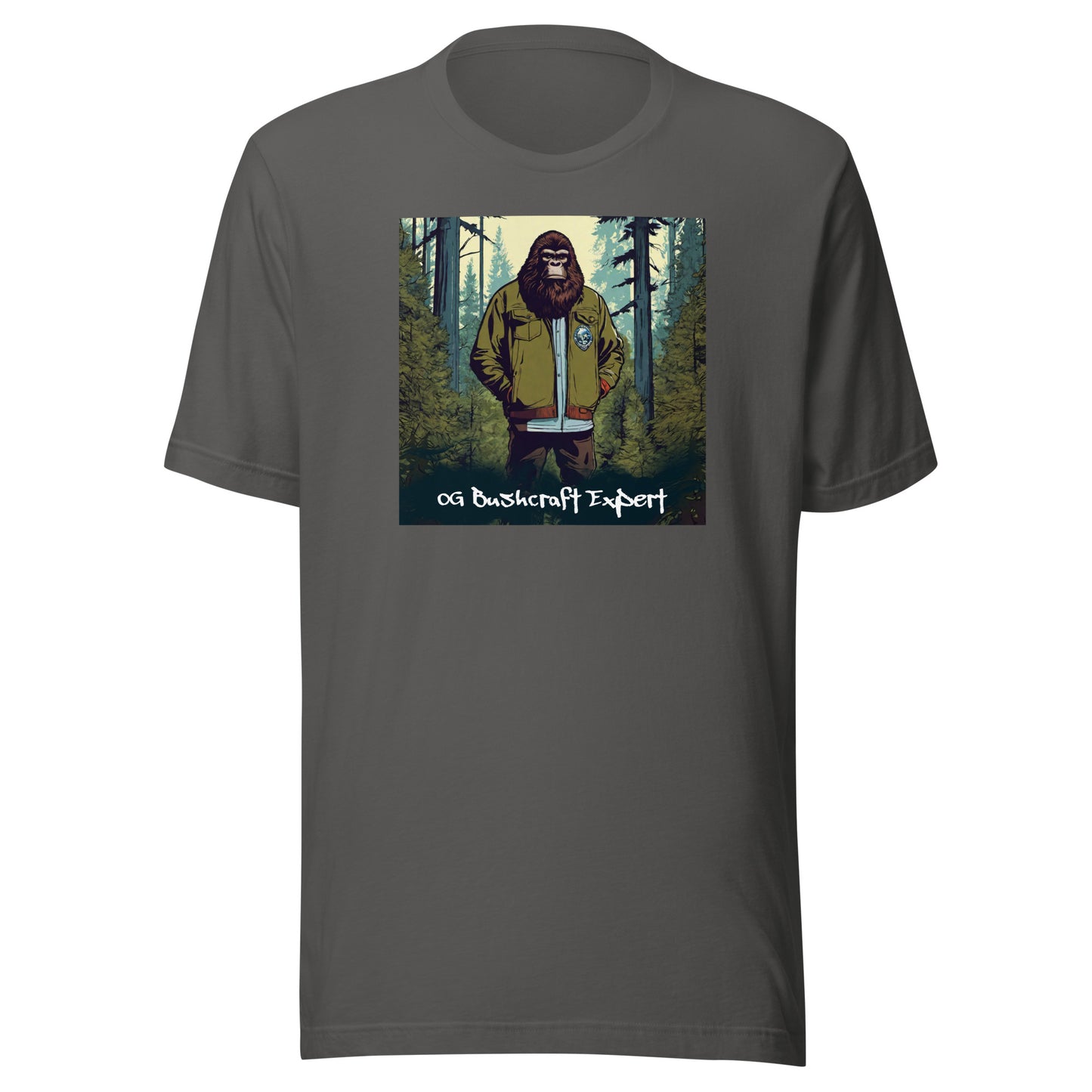 Sasquatch, The OG Bushcrafter Men's T-Shirt Asphalt