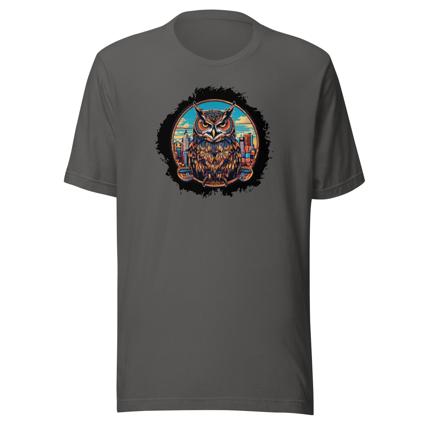 Owl in the City Emblem T-Shirt Asphalt