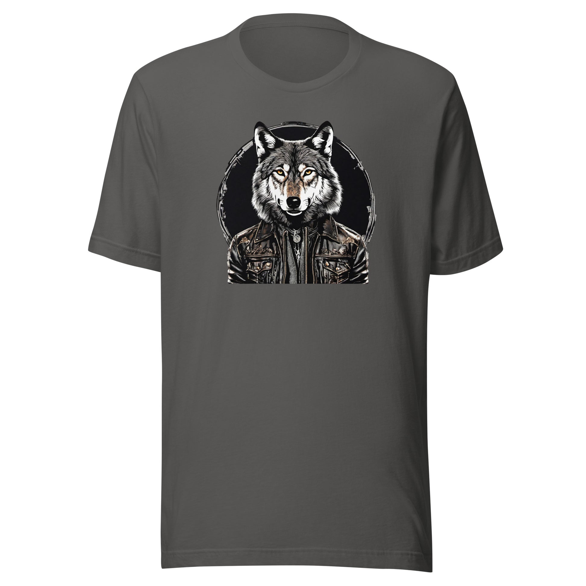 Golden-Eyed Lone Wolf Men's T-Shirt Asphalt