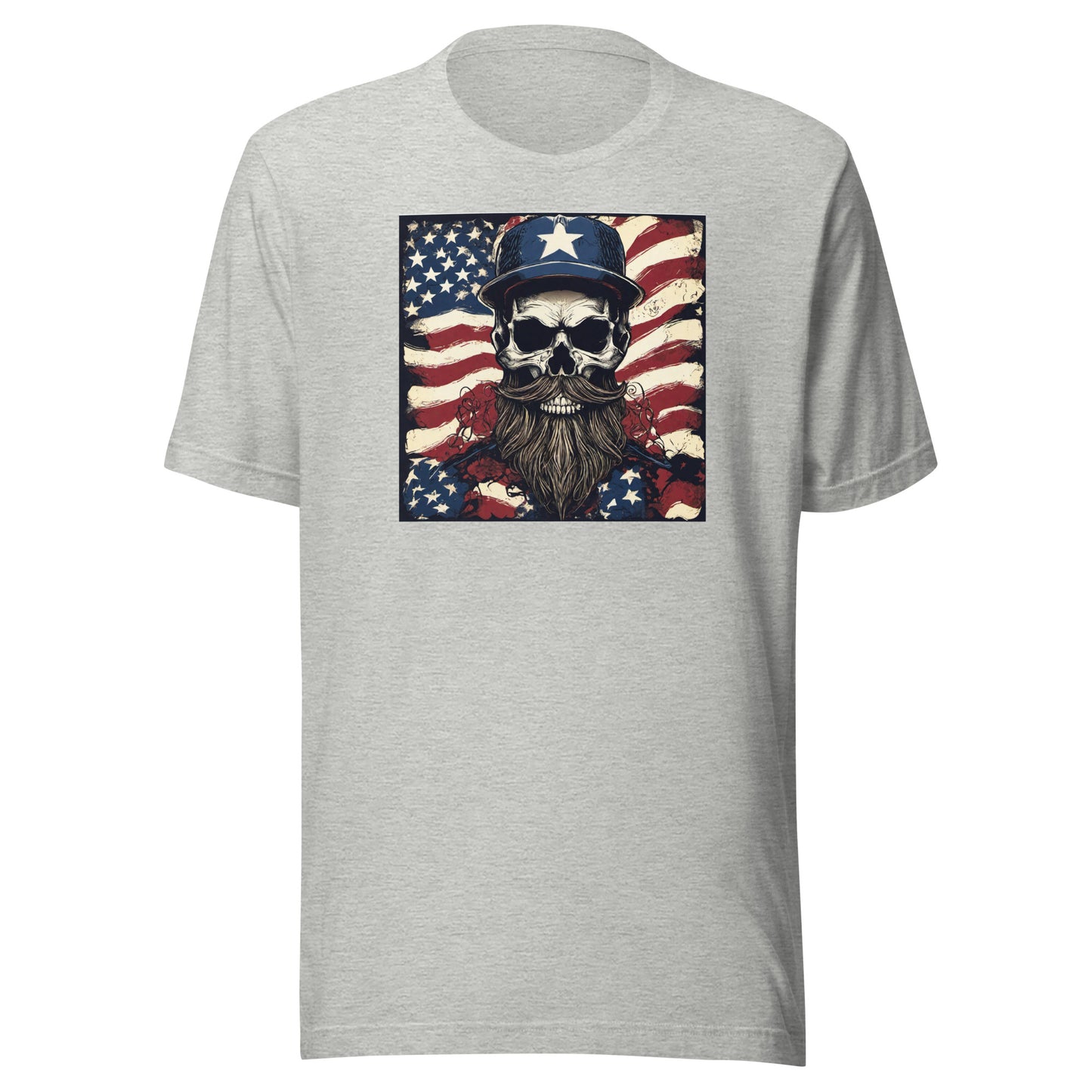 Handsome American Reaper Graphic T-Shirt Athletic Heather