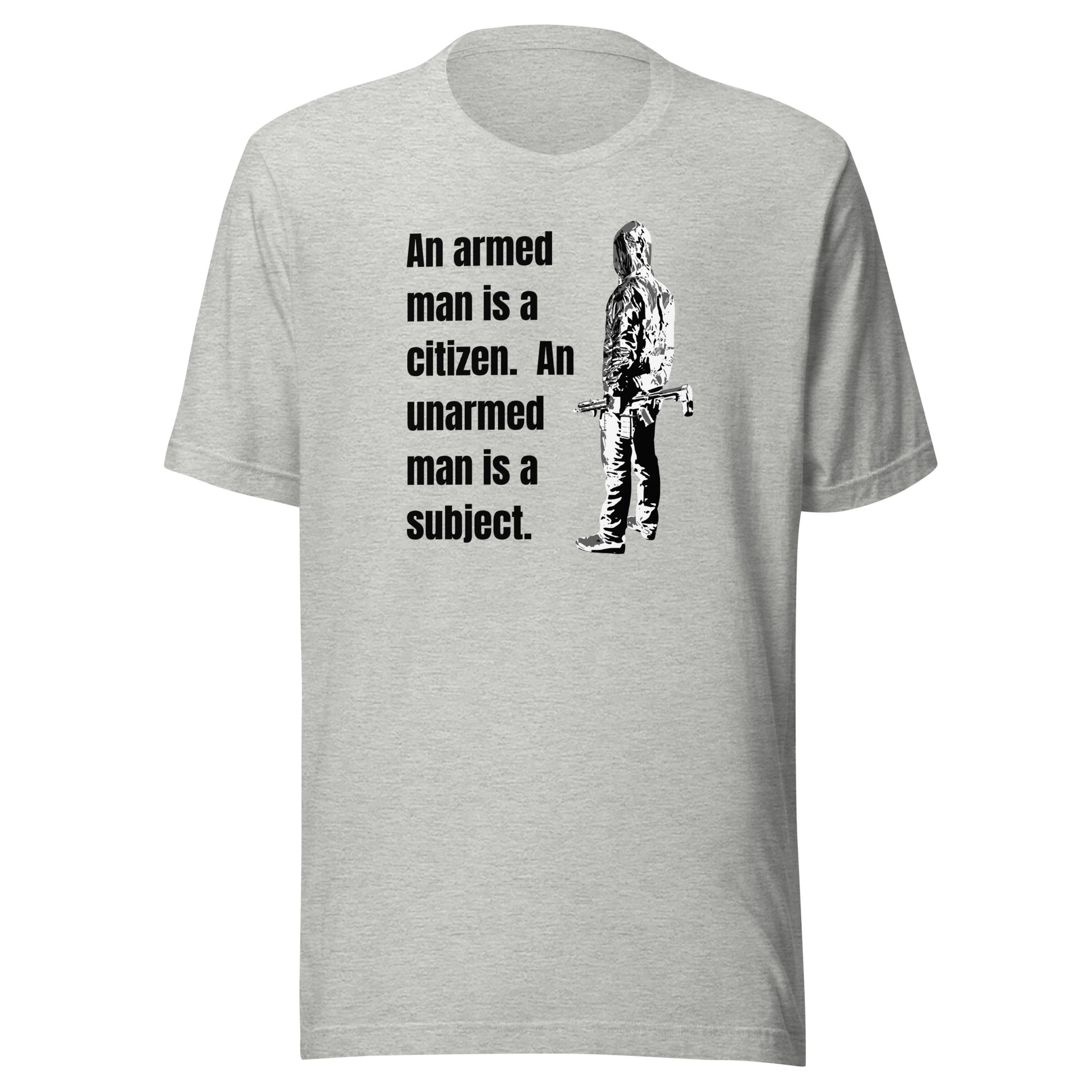 Citizen, not Subject 2nd Amendment T-Shirt Athletic Heather