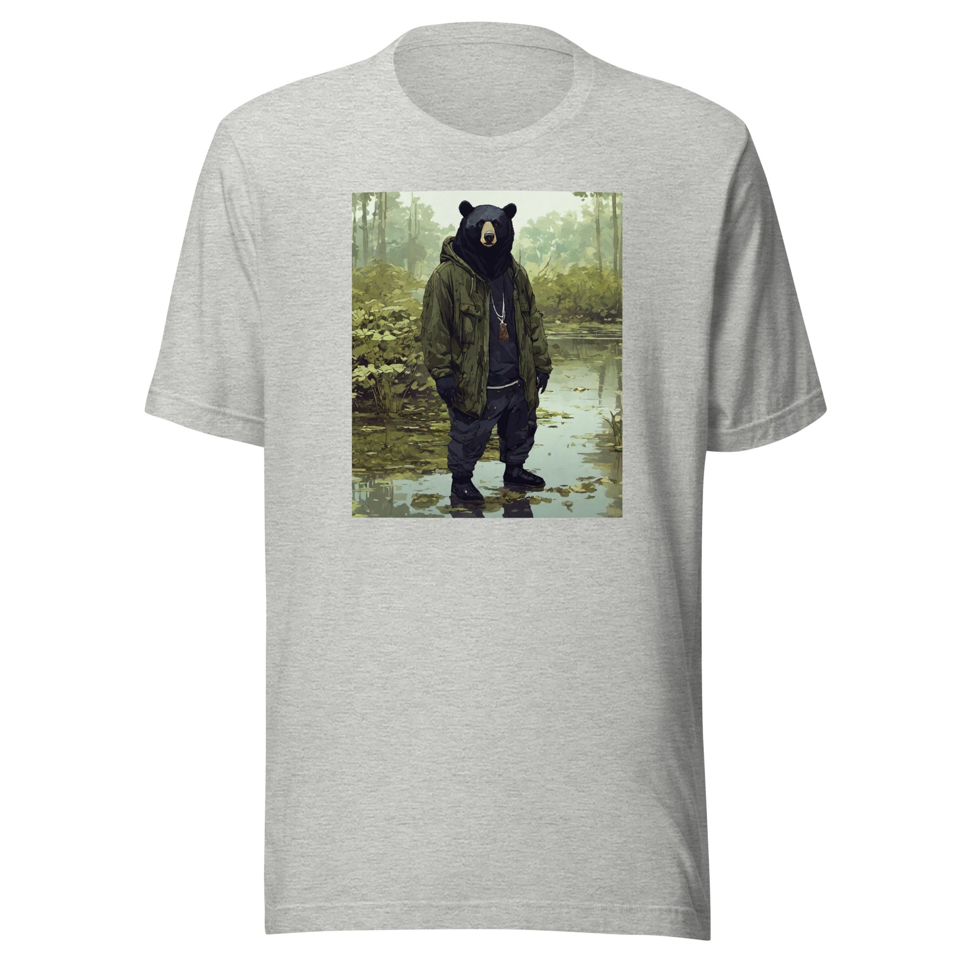 Stoic Black Bear Men's Graphic T-Shirt Athletic Heather