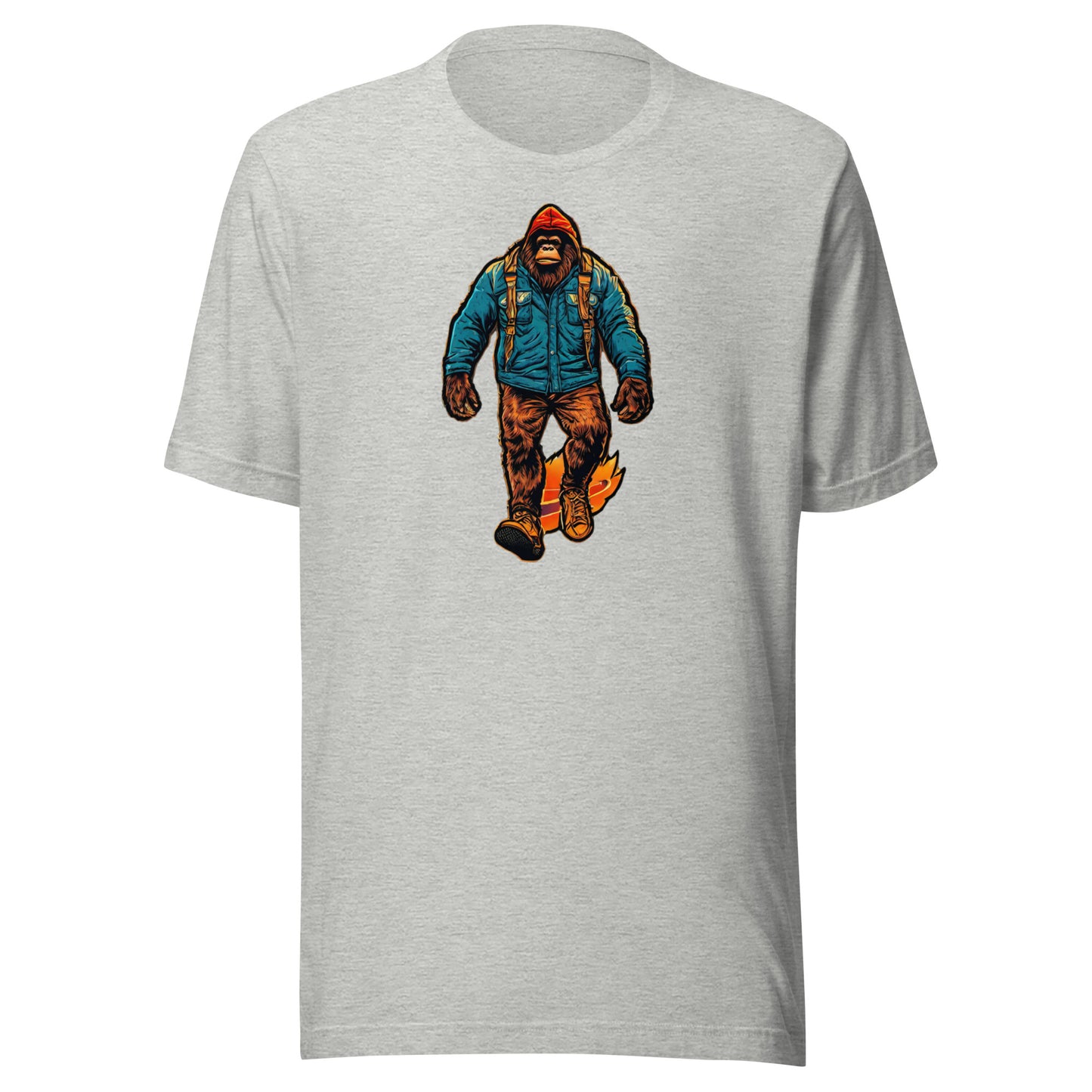 Bigfoot on a Hike Men's T-Shirt Athletic Heather