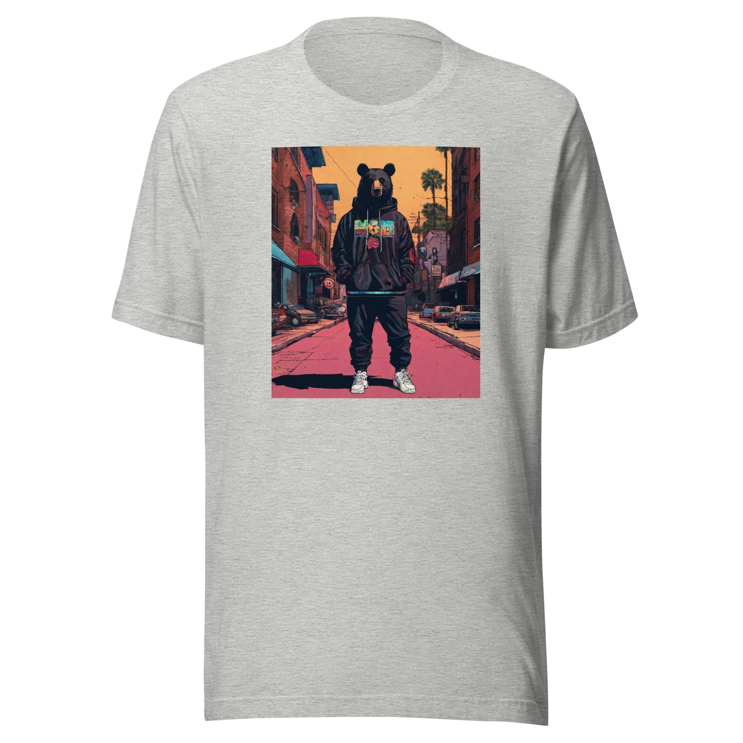 Urban Bear Men's T-Shirt Athletic Heather