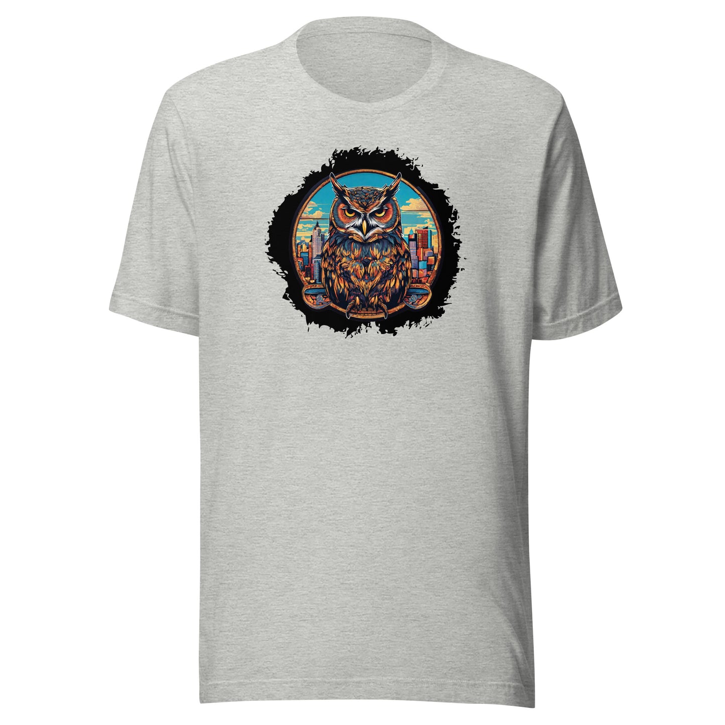 Owl in the City Emblem T-Shirt Athletic Heather