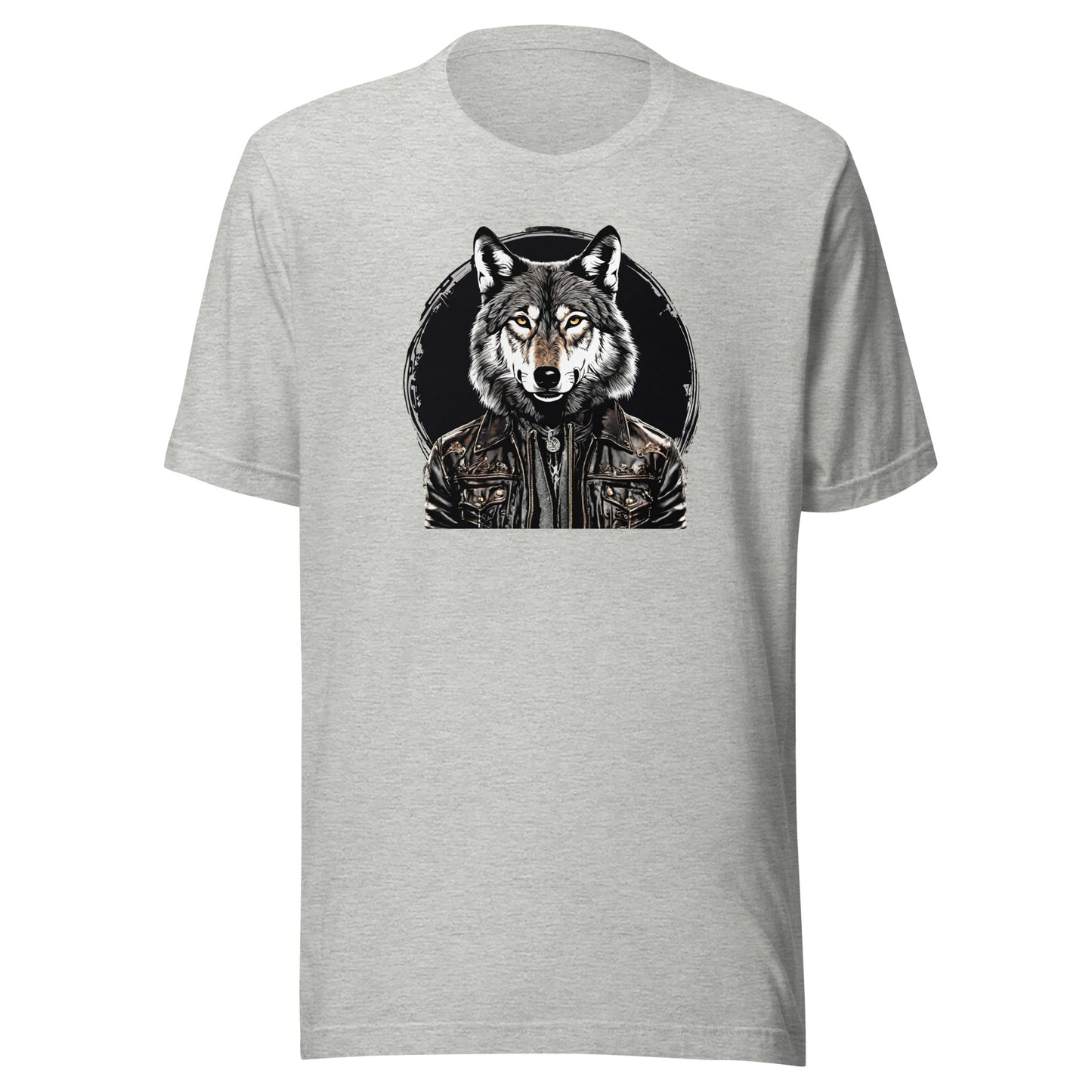 Golden-Eyed Lone Wolf Men's T-Shirt Athletic Heather