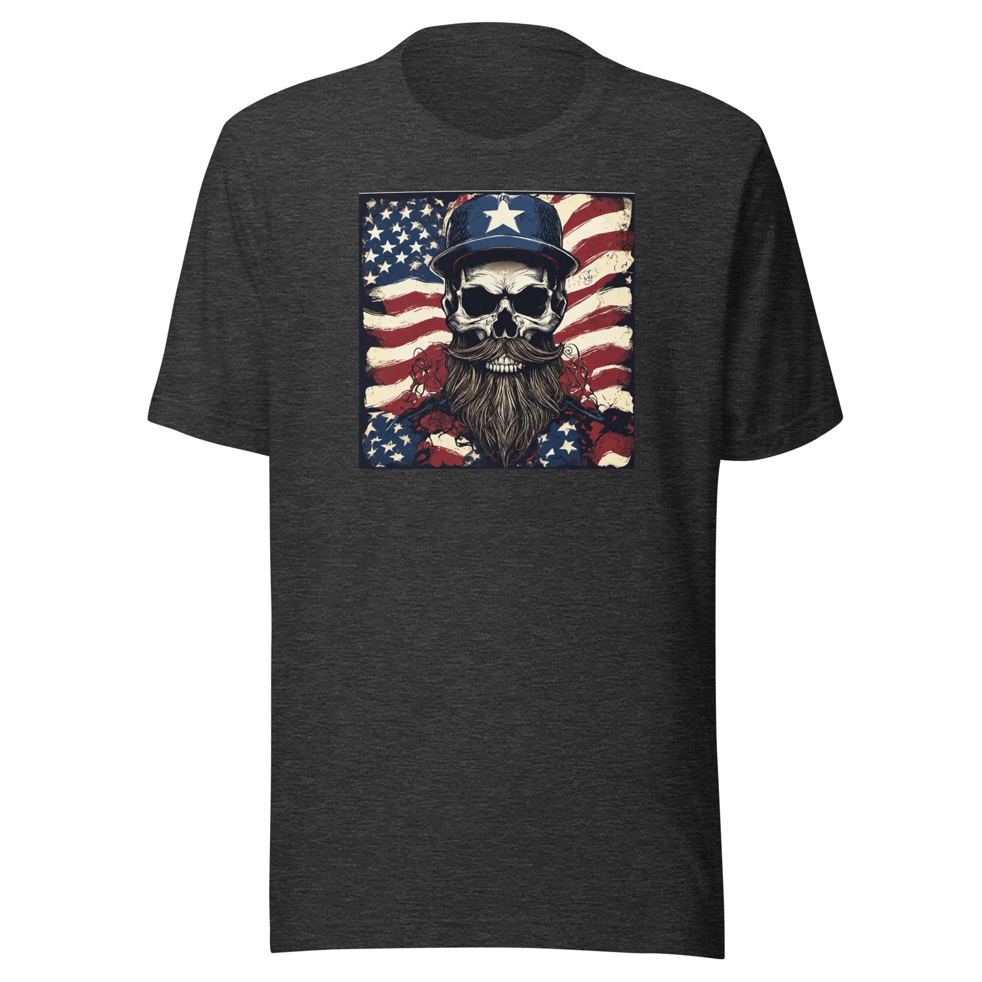 Handsome American Reaper Graphic T-Shirt Dark Grey Heather