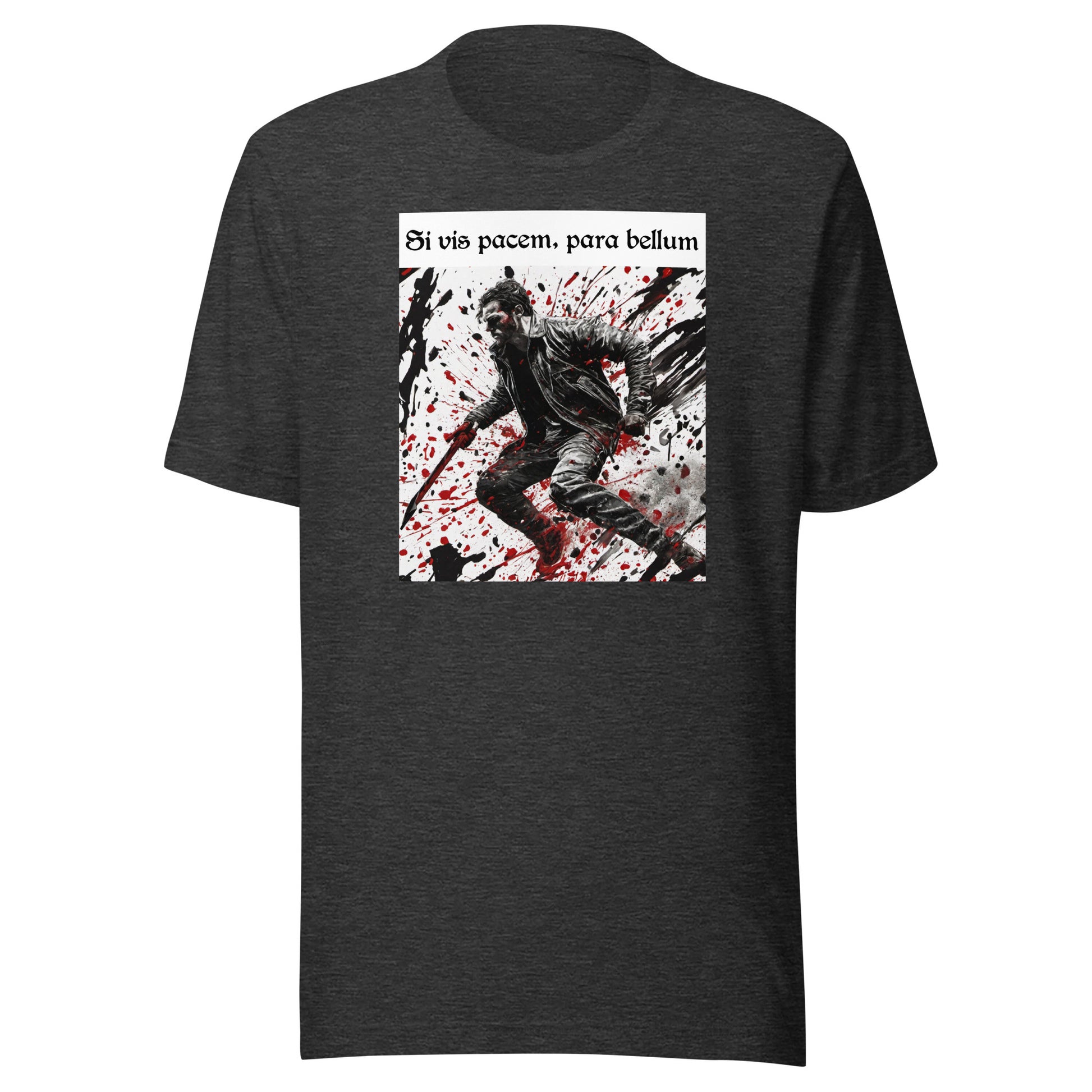 If You Want Peace, Prepare for War Men's Graphic T-Shirt Dark Grey Heather