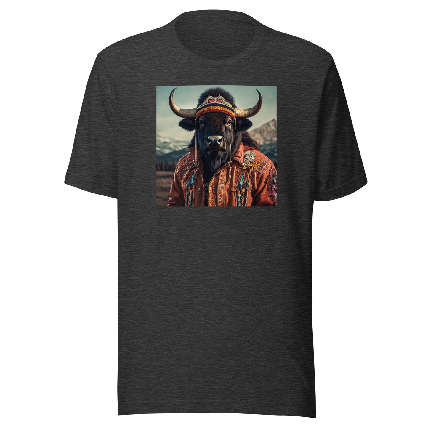 Wild Buffalo Men's Graphic T-Shirt Dark Grey Heather